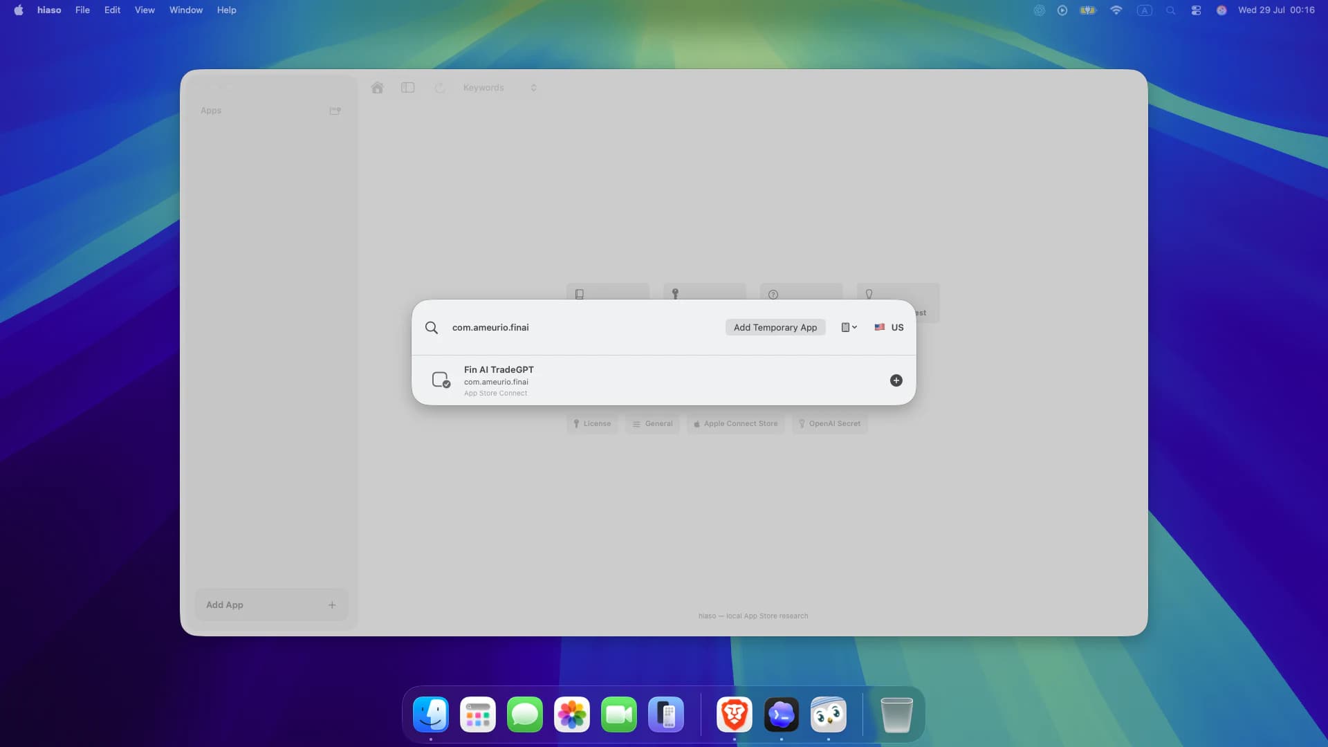 Finding an owned app by bundle ID in Hiaso